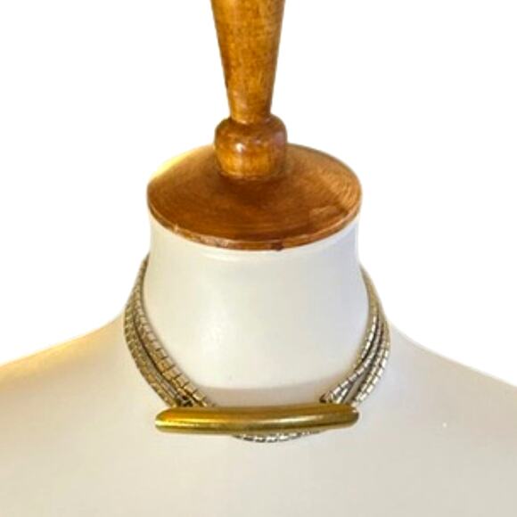 Vintage Judith Leiber Snake Chain Bar Belt – 70s- early 1980s, Rare, signed. main image 7